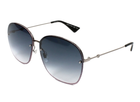 Gucci GG0228S 004 Grey Ruthenium/Blue Grey Gradient