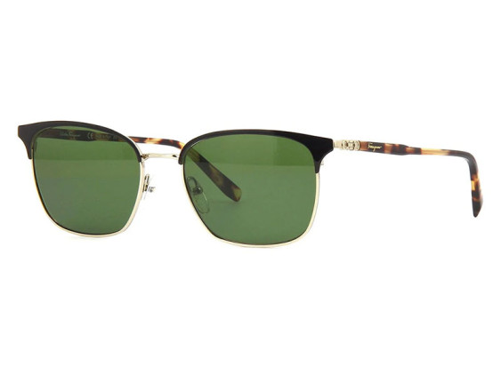 Salvatore Ferragamo SF180S 017 Black/Shiny Gold/Green