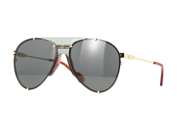 Gucci GG0740S 001 Gold/Grey