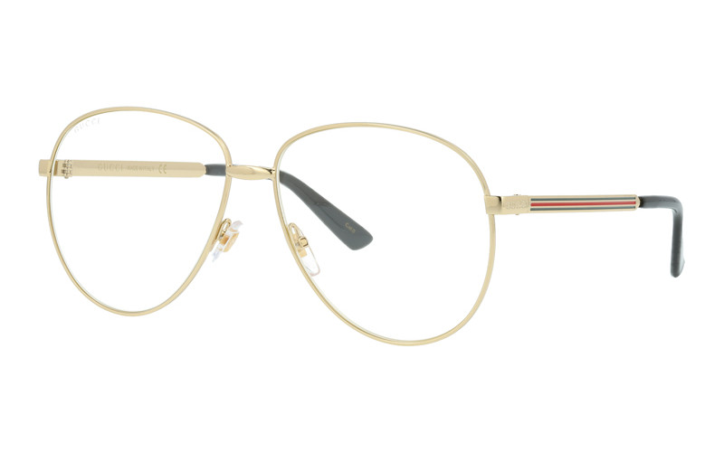 Gucci GG0138S 003 Gold/Transparent