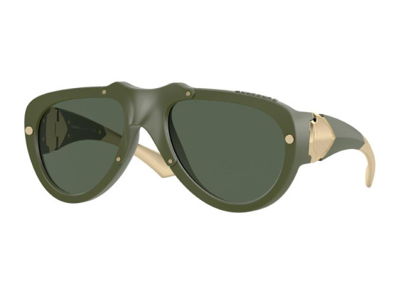 Burberry BE4433U 413871 Green Rubber/Dark Green