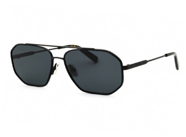 Salvatore Ferragamo SF303SLN 001 Shiny Black/Black Leather/Dark Grey