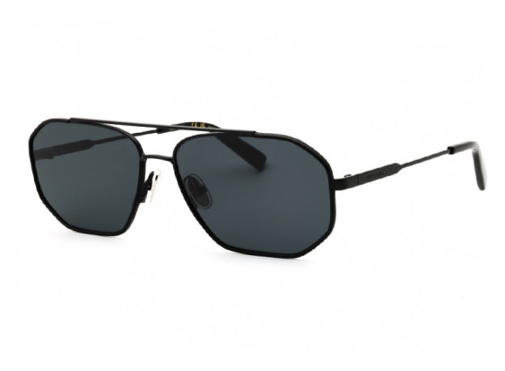 Salvatore Ferragamo SF303SLN 001 Shiny Black/Black Leather/Dark Grey