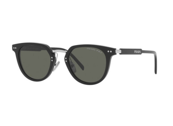 Prada PR17YS 1AB03R Black/Green Polarized