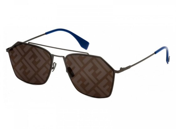 Fendi FFM0022/S 05UVUB Dark Ruthenium/Brown