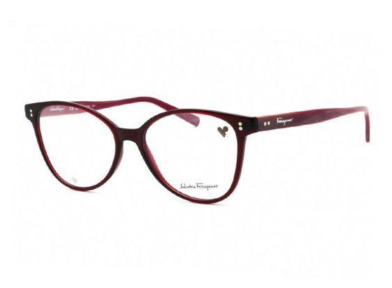 Salvatore Ferragamo SF2948 612 Transparent Wine/Burgundy 54mm