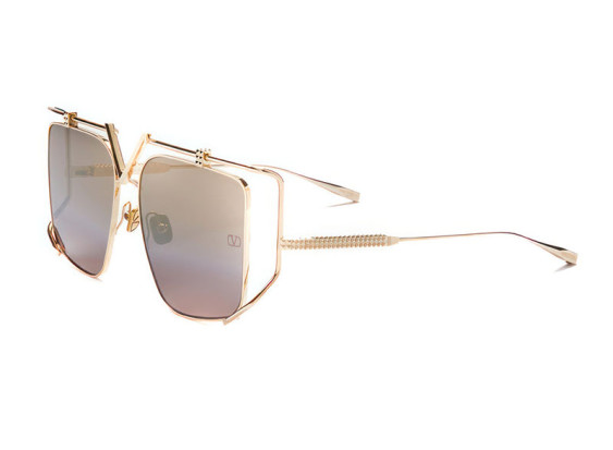 Valentino V-LIGHT VLS-116B Light Gold/Dark Brown Gradient with Gold Flash Mirror AR