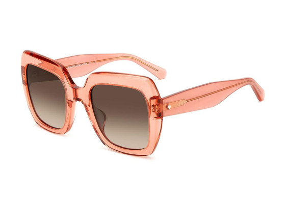 Kate Spade NAOMI/S 0733 HA Transparent Peach/Brown Gradient
