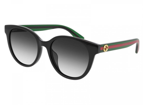 Gucci GG0702SKN 004 Black/Green/Grey Gradient