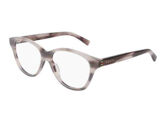 Gucci GG0456O 005 Grey Horn/Gold 53mm