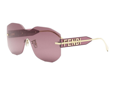Fendi FE40067U 30Y Shiny Gold/Bordeaux