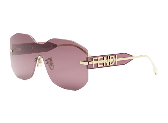 Fendi FE40067U 30Y Shiny Gold/Bordeaux