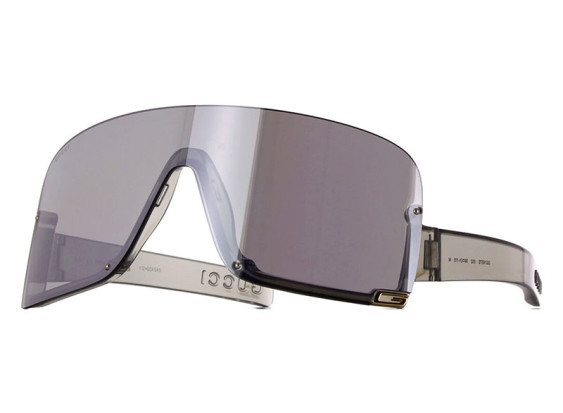 Gucci GG1637S 002 Transparent Light Grey/Multilayer Silver Mirror