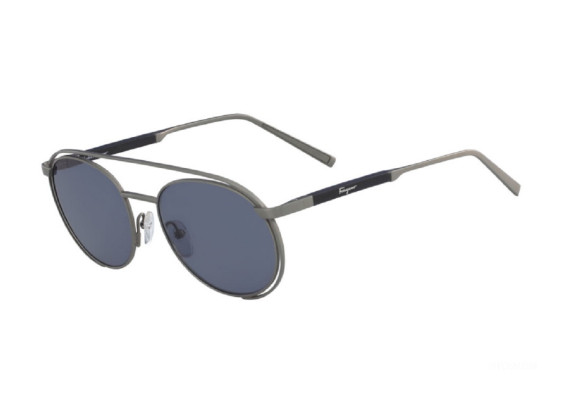 Salvatore Ferragamo SF169S 033 Matte Gunmetal / Blue