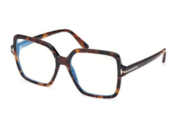Tom Ford FT6063-B 052 Havana/Clear Blue Light Block 56mm