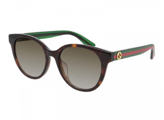 Gucci GG0702SKN 003 Havana/Green/Brown
