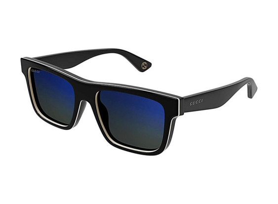 Gucci GG1618SA 003 Black/Grey/Dark Green to Blue Gradient Mirror