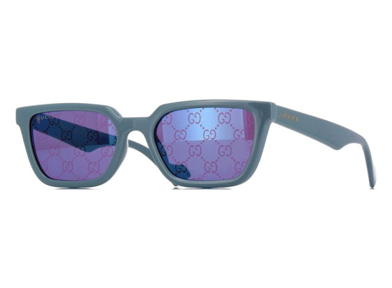 Gucci GG1539S 003 Light Blue/Violet/Light Blue Mirror with GG Pattern