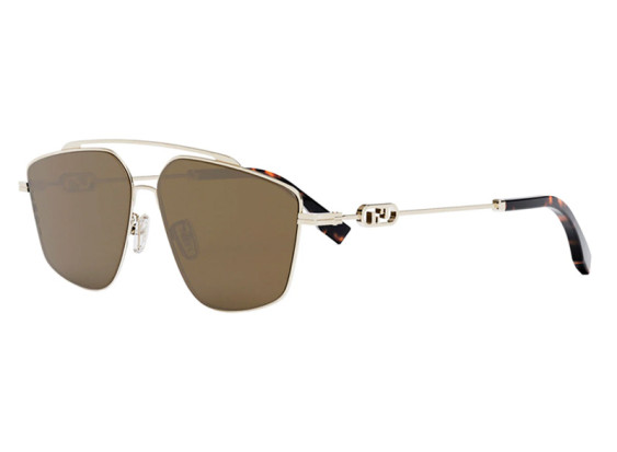 Fendi FE40079U 32E White Gold/Brown
