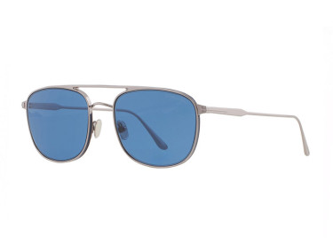 Tom Ford FT0827 14V Shiny Dark Ruthenium/Blue