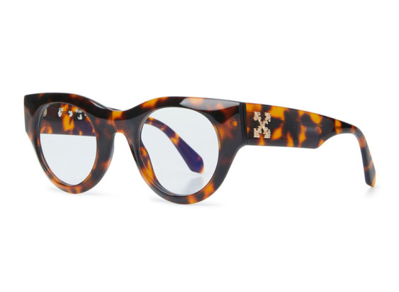 Off-White OERJ018 STYLE 13 AF 6000 Havana/Clear Blue Light Block 47mm