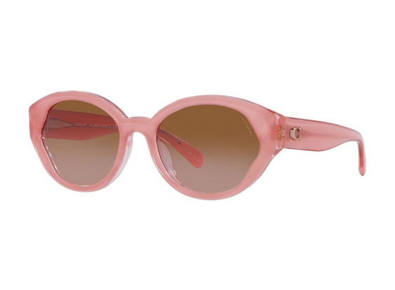 Coach HC8364U 574313 Milky Pink/Transparent Pink/Brown Gradient