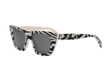Celine CL40187I 99E White and Black Animal/Grey