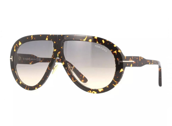 Tom Ford FT0836 52B Dark Havana/Gradient Smoke to Yellow
