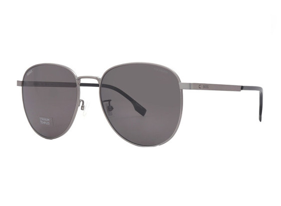 Hugo Boss BOSS 1536/F/S 0R80 M9 Matte Dark Ruthenium/Grey Polarized