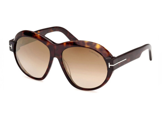 Tom Ford FT1113 52G Dark Havana/Brown Mirror