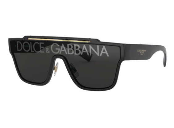 Dolce & Gabbana DG6125 501/M Black/Dark Grey Tampo D&G Silver