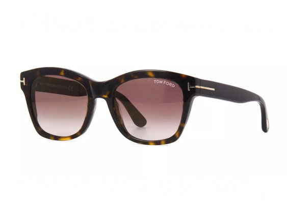 Tom Ford FT0614 52F Classic Dark Havana/Brown Gradient Gold Mirror