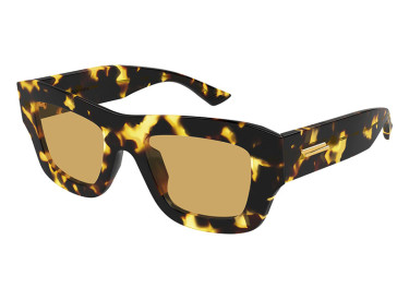 Bottega Veneta BV1357S 003 Spotted Havana/Nicotine