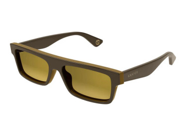 Gucci GG1616S 002 Shiny Bilayer Brown/Gold Mirror