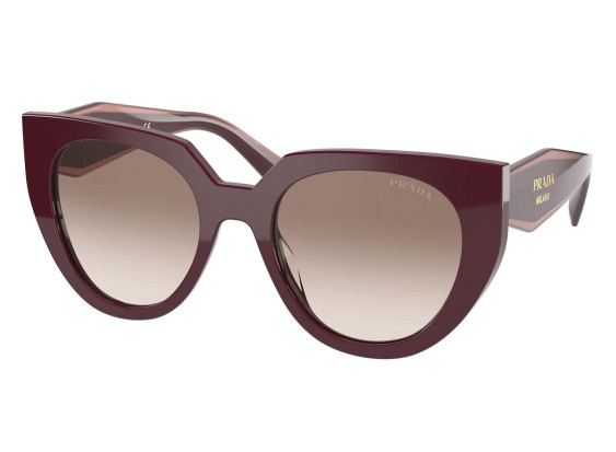 Prada PR14WS VIY1L0 Garnet/Clear Gradient Brown