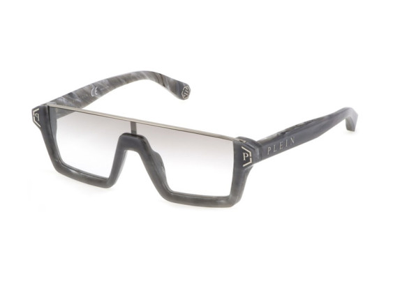 Philipp Plein SPP006M 890X Striped Grey/Silver Gradient