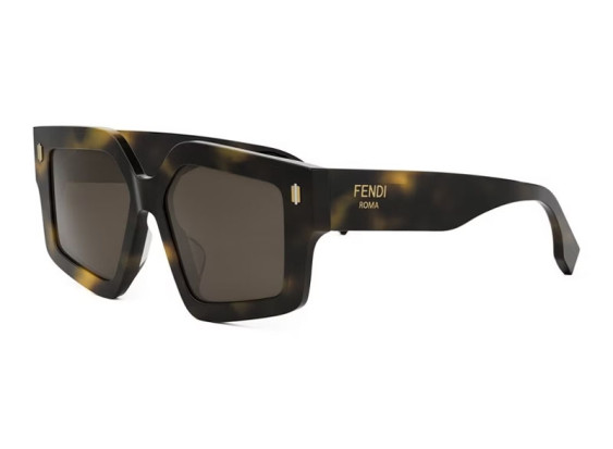 Fendi FE40162F 52E Dark Havana/Brown