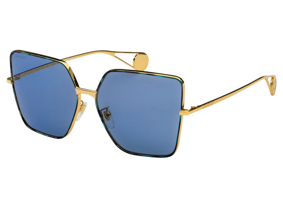 Gucci GG0436S 004 Gold/Blue
