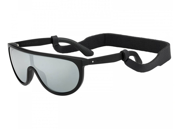 Jimmy Choo HUGO/S 003T4 Matte Black/Silver Mirror