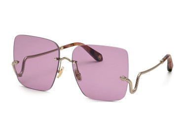 Roberto Cavalli SRC061 0594 Shiny Light Gold/Purple
