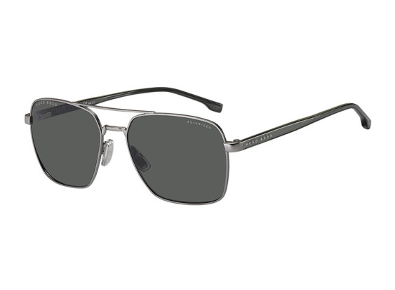 Hugo Boss BOSS 1045/S/IT 0R81 9O Matte Ruthenium/Grey Polarized