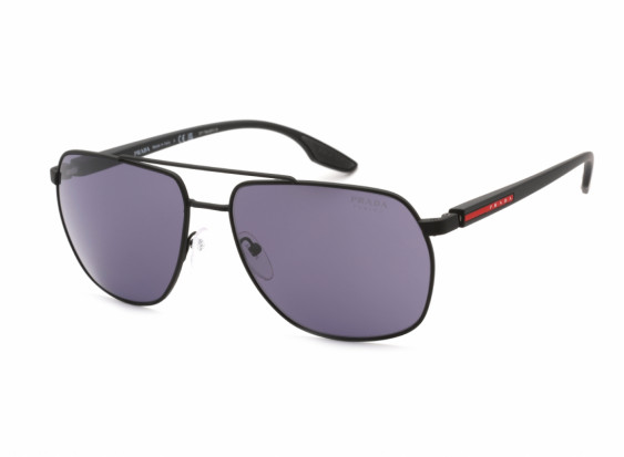 Prada Sport PS55VS DG009R Black Rubber/Blue
