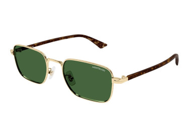 Montblanc MB0339S 002 Havana/Gold/Green