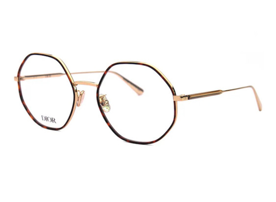 Dior GEMDIORO R2U A000 Shiny Endura Gold/Havana 55mm