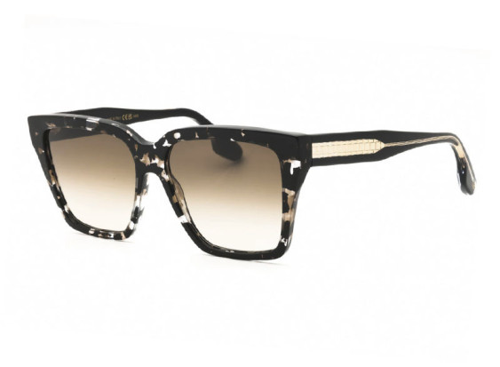Victoria Beckham VB672S 010 Black Havana/Smoke Gradient