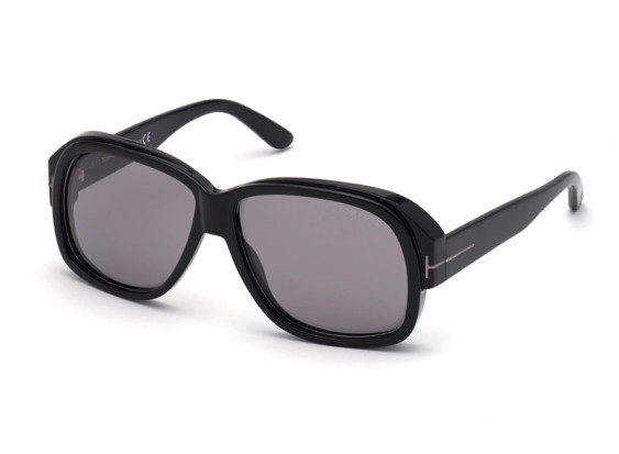 Tom Ford FT0837-N 01C Shiny Black/Smoke Mirror