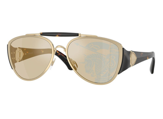Burberry BE3161 1109P4 Light Gold/Dark Havana/Dark Brown Tampo Gold Mirror