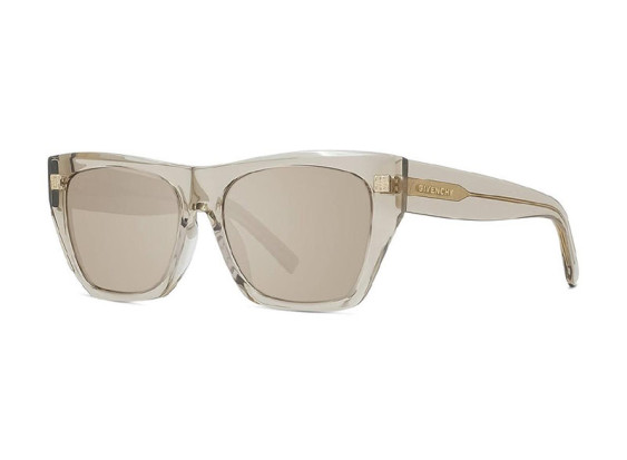 Givenchy GV40061U 45G Transparent Beige/Brown with Silver Mirror