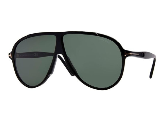 Tom Ford FT1211 01N Shiny Black/Green