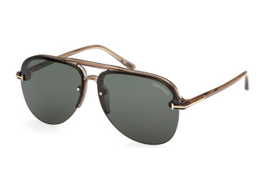 Tom Ford FT1004 45N Shiny Light Brown/Green